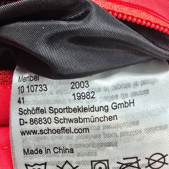 Schöffel Womens Size 10 Red Puffer Down Jacket With Hood - Picture 7 of 11